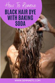 How To Remove Black Hair Dye With Baking Soda? Best ways to remove hair dye and hair color from your hair. Dyed your hair and want to remove the color? Removing Black Hair Dye, Hair Color Removers, Hair Color Remover, Bleach Blonde Hair, Black Hair Dye, Colour Remover