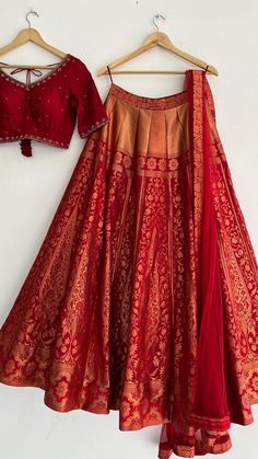 🤍🤍 Our lehengas are customised ones with fabrics, dyeing and design done according to the customer needs. The fabrics are procured from… | Instagram Red Lengha Simple, Wedding Dresses Simple Indian, Engagement Look For Bride, Traditional Lehenga Designs, Indian Fancy Dress, Indian Long Dress, Long Skirt Top Designs, Fashion Course, Choli Design