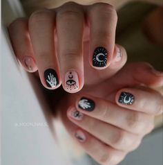 Polished Man, Bad Witch, Punk Nails, Moon Nails, Nail Artist, Swag Nails, Beauty Nails, Stylish Nails