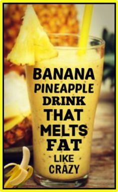 Pineapple Drink, Banana Drinks, Pineapple Water, Pineapple Drinks, Pineapple Slices, Diet Drinks, Jello Shots, Breakfast Smoothies, Desserts Recipes