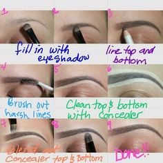 Eyebrows are important. Perfect Eyebrows Tutorial, Make Up Tutorials, Make Up Inspiration, Eyebrow Tutorial, Love Makeup, All Things Beauty, Mary Kay