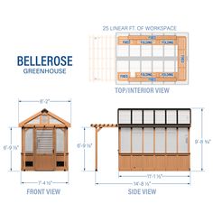 11x7 Bellerose Greenhouse Greenhouse Backyard, Polycarbonate Panels