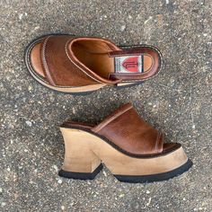 Wooden Platform Sandals, London Underground, Vintage London, Pretty Shoes