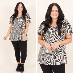 This fierce top adds a fashionable touch to any outfit! Its trendy geometric pattern and delightful neutral colors are perfect for any occasion, from an evening date to an office meeting! You'll look chic all season long! 100% Polyester Chic Graphic Print Tops, Chic Printed Tops For Night Out, Chic Spring Tops With Geometric Pattern, Chic Graphic Print Blouse For Work, Chic Spring Blouse With Geometric Pattern, Chic Blouse With Graphic Print For Work, Casual Geometric Pattern Blouse For Work, Casual Workwear Blouse With Geometric Pattern, Casual Blouse With Geometric Pattern For Work