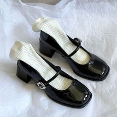 Color: Black,Silver Material: Faux Leather EUR Size: 35 36 37 38 39 Heel height: 5CM Payment method: We accept Paypal payment. When you buy the goods please as soon as payment success, so we can as soon as shipping item. Payment please be sure your shipping address is correct. Shipping Policy: After payment confirmation, Item will be shipped within 5 working days,10 working days at the latestThe weekend and Holidays and Festivals are not work. Return Policy: Accept return without any reasonAbout us: If you have anything problem please contact us, we will to help you. The best service to customers is our biggest aim Coquette Mary Janes, Vintage Mary Janes, Black Mary Jane Shoes, Uniform School, Jk Uniform, Buckle Shoes, Mary Jane Heels, Paypal Payment, Silver Material