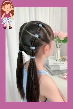 Cute Hairstyles In Ponytails, Hairstyles Little Kids, Hair Styles For Little Kids, Hairstyle For Kids Girl, Cute Hairstyles For Toddlers, Simple Kids Hairstyles, Hairstyles For Babies, Hairstyle Ideas For Kids