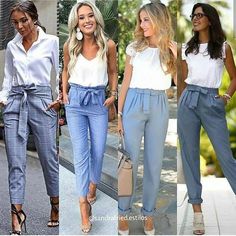 Chique Outfits, Summer Work Outfits, Pinterest Outfits, Casual Work Outfits, Work Outfits Women, Professional Outfits, Blue Pants, Business Casual Outfits, Casual Summer Outfits