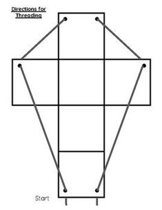 the diagram shows how to draw an object with three intersecting lines and four different angles