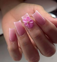 Girly Acrylic Nails French Tip, French Tip Nail Designs, Acrylic Nail Set, Stylish Nails Designs, Cute Gel Nails