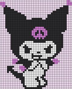 a cross stitch pattern with an image of a cat