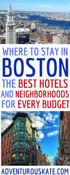 the boston hotel and neighborhood is featured in this ad