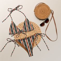 Yeehaw Cocoa Aztec String Bikini Ready to hit the beach in style? Look no further than the Yeehaw Cocoa Aztec String Bikini. This unique bikini is sure to turn heads with its vibrant aztec design and string ties that'll keep ya secure no matter how wild things get. Put a smokin' spin on beachwear with this fun-lovin' bikini! Custom made swim suit line by BAHA RANCH WESTERN WEAR! you won't find these ANYWHERE ELSE! If you do, they copied my design! Fabric composition in Latvia: 88% recycled polye Country Swimsuit, Country Bikinis, Cute Country Bathing Suits, Western Bathing Suits, Western Swimsuit, Western Bikinis, Western Swimming Suits 1 Peice, Aztec Swimsuit, Unique Bikinis