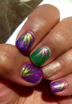 Mardi Gra, Mardi Gras Decorations, Mardi Gras Party, Cute Nail Designs, Galveston