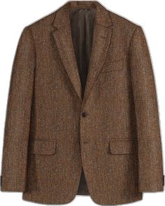 Brown Tweed Suits For Business Casual, Tailored Wool Suits For Fall, Semi-formal Fall Herringbone Suit, Tailored Brown Tweed Suits, Brown Single-breasted Tweed Suit, Fall Business Casual Wool Suit, Fall Business Tweed Suits, Semi-formal Fall Suits With Herringbone Pattern, Fall Tweed Suits With Suit Collar