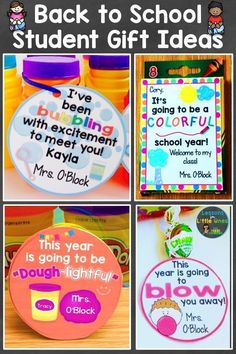 back to school student gift ideas for teachers and students with free printables on them