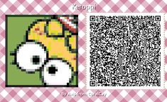 a qr code with an image of a cartoon character