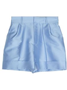 Chic Formal Shorts With Short Inseam, Spring Satin Bottoms In Short Length, Formal High-waisted Shorts For Spring, Satin Shorts For Spring, Spring Satin Shorts, Elegant Formal Shorts With Belt Loops, Chic Silk Shorts For Summer, Short Satin Bottoms For Summer, Summer Satin Short Bottoms