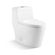 a white toilet sitting on top of a white floor