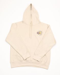 60% cotton and 40% polyester. Cotton Sweatshirt With Drawstring Hood For Fall, Cotton Hoodie With Drawstring Hood For Fall, Cozy Cotton Tops For Streetwear, Cozy Cotton Long Sleeve Hoodie, Casual Cream Hoodie Relaxed Fit, Trendy Hooded Cotton Tops, Everyday Cotton Hoodie For Fall, Cream Cotton Hoodie Sweatshirt, Trendy Cotton Hooded Top