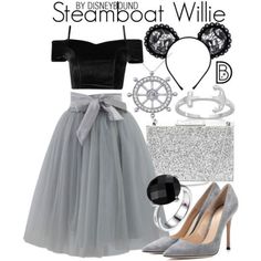 Steamboat Willie - DisneyBound #disney #disneybound #disneystyle #disneyfashion Characters Cosplay, Cute Disney Outfits, Disneyland Outfits, Disney Bounding, Character Inspired Outfits