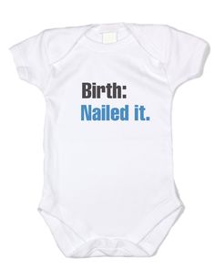 This is one of our very top sellers but with blue text. Hilarious and trendy all at the same time, this onesie makes an awesome gift! 100% Cotton 100% Made in USA 100% Handmade Fast Shipping White Onesie Funny Kids Shirts Boys, Funny Birth, Funny Baby Onesie, Personalized Baby Onesies, Kids Shirts Boys, Funny Kids Shirts, Blue Text, Funny Onesies, White Onesie