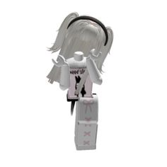 White Hair Roblox Avatars, Roblox Fits Codes, Roblox Fit Ideas, Egirl Fits, Roblox Avatar Ideas, Images Hello Kitty