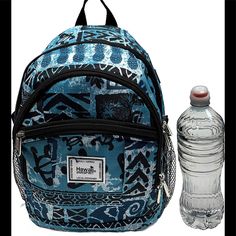 About This Item Lightweight Convenient Daypack Unique Design - Our Eye-Catching Hawaiian Print Is Locally De Water Resistant - The Backpack Is Made With High Quality Water Resistant Polyester, Increasing The Durability And Lifespan Of The Product With Minimal Weight. Comfort - The Padded Added Back Panel And Extra Dense Adjustable Straps Results In A Very Comfortable Backpack That Will Put Less Strain On Your Body. Blue Backpack With Water Bottle Pocket, Blue Everyday Bag With Water Bottle Pocket, Back To School Blue Backpack With Water Bottle Pocket, Blue Standard Backpack With Water Bottle Pocket, Blue School Backpack With Water Bottle Pocket, Blue Backpack With Water Bottle Pocket For Daily Use, Casual Blue Backpack With Water Bottle Pocket, Spirit Bags, Tory Burch Ella Tote