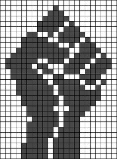 a black and white cross - stitch pattern with two hands holding each other in the middle