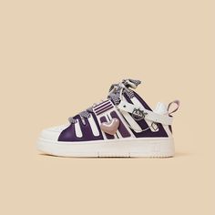 Purple Heart Chunky Sneakers - Juneptune Cottagecore Dark Academia, Cottagecore Dark, Girl Grunge, Purple Heart, Chunky Sneakers, Soft Girl, Kawaii Fashion, Dream Room, Stardust