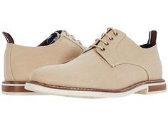 Ben Sherman Birk Plain Toe - Men's Lace up casual Shoes : Tan Cotton : Walk with confidence with the Ben Sherman Birk Plain Toe. Smooth leather upper. Lace-up construction. Textile lining and footbed. Contrast stitching detail. Synthetic outsole. Imported. Measurements: Weight: 1 lb 6 oz Product measurements were taken using size 45 (US Men's 12), width M. Please note that measurements may vary by size. Weight of footwear is based on a single item, not a pair. Mens Tan Wedding Shoes, Casual Oxfords With Cushioned Footbed And Round Toe, Casual Oxfords With Removable Insole And Round Toe, Business Casual Lace-up Shoes With Cushioned Footbed, Casual Moc Toe Oxfords With Cushioned Footbed, Casual Oxfords With Cushioned Footbed And Moc Toe, Casual Lace-up Oxfords With Removable Insole, Casual Business Sneakers With Removable Insole, Cushioned Footbed Sneakers With Round Toe