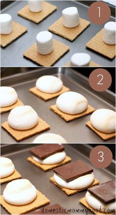 the steps to making marshmallows are shown