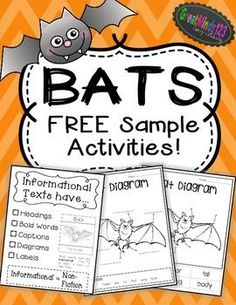 bats free sample activities for kids to use in halloween themed writing and drawing worksheets