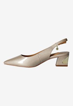 This sling back pump is made of fabric with a synthetic lining and synthetic sole on a 2 inch block heel. This style also features a pointy shaped closed London Gifts, Platinum Credit Card, Gift Card Number, Woman Within, Swimsuits For All, Sling Back, Slingback Pump, Dress Sandals, 7 11