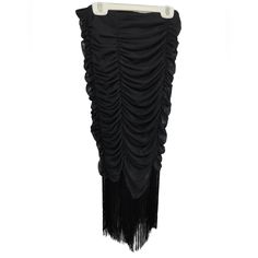 Gorgeous Black Skirt With Shirring, Pleated, Ruched Detail And Tassels Accents At The End Lined Shell : 92% Polyester, 8% Spandex Lining 100% Polyester Approx Measurement Waist 13" Hips 14" Length 33" (Incl Tassels) Bundle & Save More $$$, Check Out My Other Gorgeous Collection From My Closet With Beautiful Style, Great Quality & Affordable Prices Maxi Rock, Rose Black, Maxi Skirts, Black Skirt, Maxi Skirt, Tassels, Womens Skirt, Bathing Beauties, Size Medium