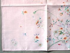 "FREE SHIPPING WORLDWIDE ON ORDER $35 and UP (ALL ITEMS IN SAME ORDER, the shipping cost will automatically be free.) THANK YOU. :) Japanese vintage handkerchief. It is made of quality cotton fabric, Japanese fabric. Beautiful floral print, Cherry Blossom or Sakura flowers are blooming on a pink background, Decor with a golden line, outline of flowers and pollens. Really cute. ♡ Lovely and bright. Brand : Japanese brand. Material : Cotton. Style : Floral print, Cherry blossom. Measurement : 19\" Pink Cotton Handkerchief For Spring, Vintage Pink Handkerchief With Floral Print, Pink Flower Shaped Handkerchiefs For Gifts, Pink Flower-shaped Handkerchief For Gift, Flower Shaped Pink Handkerchiefs For Gifts, Japan Photo, Vintage Handkerchiefs, Japanese Fabric, Pink Background