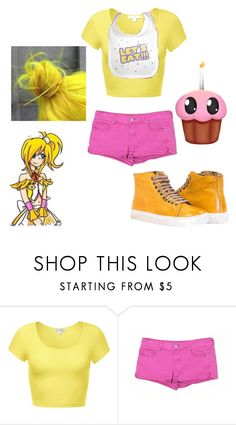 "FNAF 2- Toy Chica" by papa-bree ❤ liked on Polyvore featuring Freddy, AÃ©ropostale and Alara Toy Chica Costume, Chica Outfit Fnaf, Chika Cosplay Fnaf, Chica Inspired Outfits Fnaf, Fnaf Movie Outfit Ideas, Mangle Fnaf Cosplay