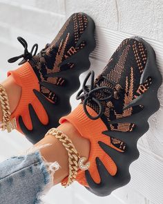 Size: 37,38,39,40,41,42,43;Style:CasualType:SneakersMaterial:Rib-KnitPattern Type:ColorblockDecoration:Lace-upOccasion:DailyToe:Round ToeHeel Height:FlatPackage Include:1*Sneakers Octopus Design, Octopus Print, Just Letting You Know, Print Sneakers, Word Wrap, Round Toe Heels, White Space, Knit Pattern, Estilo Casual