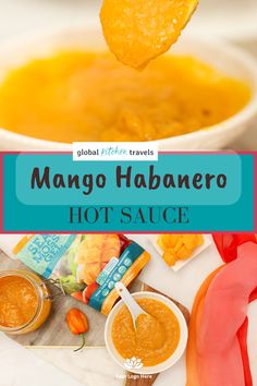 Mango Habanero Hot Sauce Mango Sauce Recipe, Habanero Sauce Recipe, Mango Habanero Sauce, Vegan Egg Replacement, Habanero Sauce, Mango Sauce, Trini Food, Asian Sauce, Haitian Food Recipes