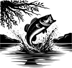 a fish jumping out of the water