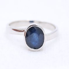 Genuine Blue Sapphire Ring-925 Sterling Silver Sapphire Ring-Handmade Blue Sapphire Ring For Women-Boho Blue Sapphire Ring For Anniversary Gemstone Details : ✦ Gemstone : Blue Sapphire ✦ Gemstone Shape : Oval  ✦ Gemstone Color : Blue  ✦ Gemstone Cut : Faceted  ✦ Gemstone Weight : 2.70 Carats  ✦ Number of Gemstones : 1 ✦ Gemstone Grade : Excellent METAL DETAILS : ✦ Metal : 925 Sterling Silver ✦ Metal Plating : Silver/ Yellow Gold/ Rose gold ✦ Ring Size : 6.5 US ✦ Gross Weight : 2.67 Gram  ✦ Setti Bohemian Blue Gemstone Ring, Bohemian Sapphire Ring As Gift, Bohemian Sapphire Round Jewelry, Spiritual Blue Moonstone Ring, Adjustable Blue Sapphire Ring, Adjustable Blue Moonstone Promise Ring, Blue Sapphire Spiritual Ring, Bohemian Sapphire Ring As A Gift, Bohemian Sapphire Rings For Gifts