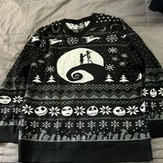 Nightmare Before Christmas Ugly Sweater - Just Tried On Them Put In Storage. Hot Topic Sweaters, Christmas Ugly Sweater, Nightmare Before, Ugly Sweater, Nightmare Before Christmas, Hot Topic, Before Christmas, Colorful Sweaters, Being Ugly