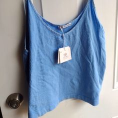 Light Blue Top Blue Linen Tops For Spring, Indigo Tops For Spring Beach Occasion, Zara Denim Blue Summer Tops, Zara Washed Blue Tops For Spring, Zara Blue Summer Tops, Pink Crew Neck Sweater, Weather Clothes, Royal Blue Sweater, Nautical Sweater