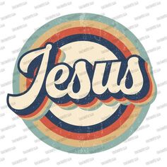 the word jesus in an old - fashioned style