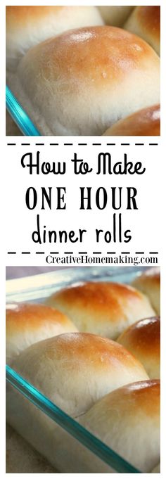 how to make one hour dinner rolls