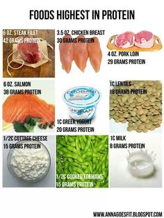 High Protein Food Protein Facts, Fedtforbrændende Mad, Foods Healthy, Health Conscious, Protein Recipes, Food Info, Idee Pasto Sano, Food Facts, Pharmacology