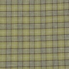 a green and brown plaid fabric