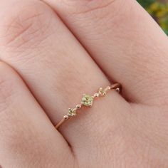 Unique peridot promise ring for her, Small & Dainty rose gold womens peridot ring, Simple 3 stone promise ring, Delicate promise ring WE OFFER UNLIMITED PERIOD INSTALLMENTS PLAN This is a beautiful, stunning, feminine ring that works well for all occasions, styles, and ages. You will love it! Ring information: Stones: Peridot Approximate size: 2.5mm (1 stone) Approximate size: 1.5mm (2 stones) Approximate width of Band 1.3mm Metal type: Gold Metal stamp: 14k Gold Installment Payments We offe Dainty Rings Engagement, Cheap Promise Rings, Cute Promise Rings, Promise Rings Simple, Promise Rings Vintage, Unique Promise Rings, Dainty Rose, Dainty Engagement Rings, Dainty Rings