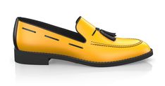 Men`s Tassel Loafers are handcrafted by individual order. Upper material is made by leather. Insole and lining materials - leather. Your new shoes will be handcrafted especially for you and delivered for free to your home or office in 1-2 weeks. Included option for free return and remake if the shoes do not fit.Only now all this is available at an exclusive price of $192.00.Proceed with you order now. Formal Yellow Leather Shoes With Rubber Sole, Formal Yellow Leather Shoes With Leather Sole, Yellow Round Toe Loafers For Formal Occasions, Yellow Leather Loafers For Work, Elegant Yellow Loafers With Leather Sole, Elegant Orange Loafers With Leather Sole, Yellow Slip-on Loafers For Formal Occasions, Elegant Yellow Leather Loafers, Elegant Yellow Formal Loafers