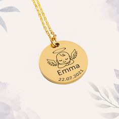 Sentimental Jewelry, Good Morning Greeting Cards, Sentimental Jewellery, Portrait Necklace, Fancy Jewellery Designs, Angel Baby, Fancy Jewellery