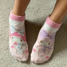 Hello Kitty Socks, Kuromi Clothes, Age Aesthetic, Socks Aesthetic, Socks Outfit, Pink Tights, Classy Winter Outfits, My Socks